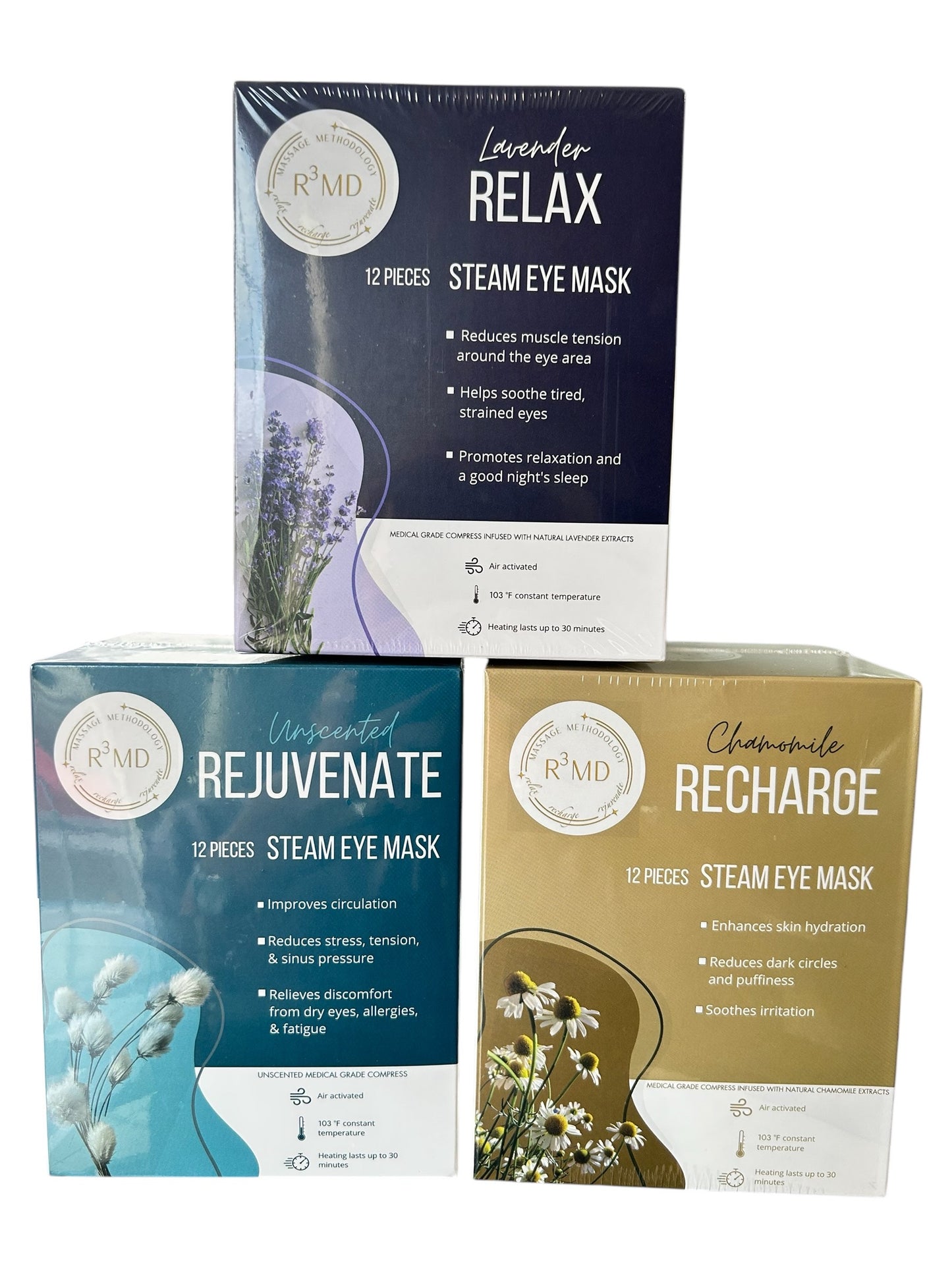 Self Heated Eye Mask: FREE ( 3 boxes of 12 masks: unscented, lavender, chamomille