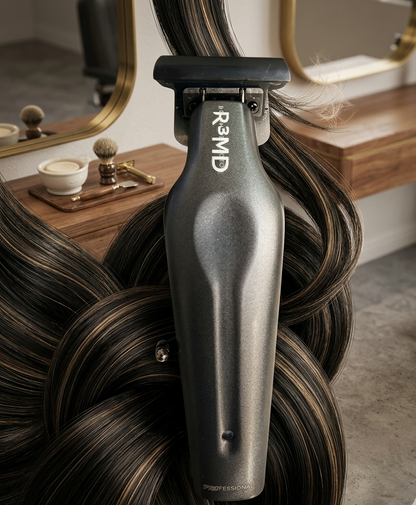 R³MD Professional Hair Trimmer – Zero-Gap DLC Blade, 7500 RPM, Cordless Precision